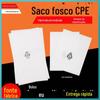 Saco fosco cpe em estoque bolso plano fosco adesivo saco de embalagem digital 3c saco auto-adesivo fosco cpe