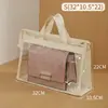 Capa de proteção para bolsa PVC guarda-roupa à prova d'água armazenamento bolsa suspensa transparente bolsa de armazenamento bolsa de couro proteção armazenamento