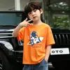 Camiseta Infantil 2026 Nuevo Estilo Verano para Niños Delgada Fresca Elegante Atuendo de Verano Camisa de Algodón Puro de Manga Corta para Niños