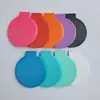 Espejo Plegable Portátil Pequeño de Alta Gama Casual Espejo Cosmético de un Solo Lado Creativo Redondo de Aluminio para Mujer Mini Maquillaje