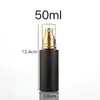 Frasco de Loção de Vidro Preto Frasco Spray Essência Frasco de Vidro para Evitar Engarrafamento Cosmético Conjunto Portátil de Viagem