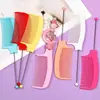 Peine de cuentas DIY Transfronterizo, Lindo, Sencillo, Peine de Cabello Portátil, Peine de Plástico Multicolor para Maquillaje, Peine de Cabello