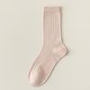 Calcetines de tubo medio para mujer, de verano, finos, transpirables, absorbentes del sudor, de tiras, combinables, sin hueso, apilables, de algodón para primavera y otoño.