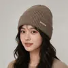 Gorro de Punto Grueso Casual Nuevo Otoño e Invierno Estilo Coreano para Mujer Gorro de Lana Caliente para Exteriores Protección para los Oídos Gorro para el Frío para Hombre