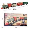 3117A Trem a Vapor Clássico Elétrico Transfronteiriço Sem Luz Elétrica Música Trilho Vagão Trem de Brinquedo Infantil