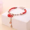 Japão e Coreia do Sul este ano pulseira de aço inoxidável com transferência de cabaça ouro rosa fábrica direto explosões pulseira de corda titânio vermelho