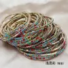Cadena de garra de 2 mm fila única S6 strass pulsera muy fina pulsera elástica pulsera de tenis transfronterizo pulsera chapada en oro fabricantes lote