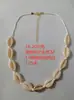 Estilo Vacaciones de Playa Transfronterizo Moda Simple Collar con Colgante de Perla de Imitación Collar Tejido a Mano de Concha y Cuentas de Arroz Estilo para Mujer