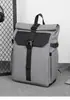 Mochila de Color Sólido para Viajes de Negocios con Gran Capacidad y Diseño Enrollable, Bolsa de Viaje, Mochila Transpirable y Duradera para Ocio al Aire Libre