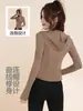 Conjunto de Yoga com Capuz Transfronteiriço Europeu e Americano para Mulheres, Slim-fit, Jaqueta Respirável de Manga Longa, Legging de Cintura Alta Levanta Bumbum, Conjunto de Duas Peças para Fitness e Esportes