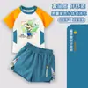 Traje de baño infantil de manga corta de Mario Luigi para niños, traje de baño para niños pequeños, conjunto de traje de baño de dos piezas de secado rápido