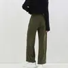 Calça Casual Ampla de Design Reto Solta, Levemente Luxuosa Americana, Fluida, Versátil, para Petite, Emagrecimento, Feminina