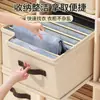 Itens Essenciais Transfronteiriços: Organizador de Armazenamento de Calças, Caixa Compartimentada para Roupas e Jeans, Organizador em Camadas Estilo Gaveta para Guarda-Roupa de Dormitório