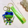 Llavero de Tortugas Ninja Mutantes Adolescentes Transfronterizo de Dibujos Animados Colgante de Bolsa de Silicona Llavero de Coche Máquina de Garra Pequeño Regalo