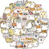 50 Adesivos de grafite de hamster de desenho animado super fofos adesivos de mala de viagem removíveis adesivos de caderno adesivos de geladeira adesivos de carro