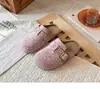 Sandalias Birkenstock de lunares estilo coreano para niñas, nuevas de moda primavera y otoño 2026, sandalias slip-on de suela blanda con media tira