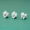Colgante de Unicornio de Plata Pura S999 Colgante de Pegaso Pequeño Liso de Plata Dura 3D Colgante para Pulsera de Cuerda Hecha a Mano DIY