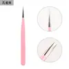 Punta Especial de Fibra Rosa para Injerto de Pestañas, Pinzas Herramienta de Belleza de Alta Precisión, Pinza Dorada con Forma de Pluma, Pinzas para Pestañas Postizas