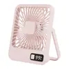 Novo ventilador portátil ultrafino mini portátil escritório vento forte portátil dobrável de mão carregamento usb
