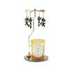 Set de Velas Navideñas con Aroma a Oro y Disco Delgado en Stock del Fabricante con Candelabro de Linterna Giratoria, Regalo Festivo para el Hogar