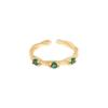 734 Diseño de Nicho de Lujo Ligero Estilo INS Coreano Anillo Trenzado Versátil con Circonita Microincrustada Plata Esterlina S925 para Mujer Calidad