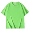 Camiseta personalizada de manga corta de algodón 100% de 200g para hombre en azul Klein brillante, corte holgado, cuello redondo, manga corta, camiseta de verano para mujer 100% algodón con estampado