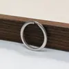 Anillo Plano Redondo de 30 mm Anillo Plano de Doble Capa Anillo de Llavero Anillo para Colgar Muñecas DIY Joyería Accesorios para Equipaje