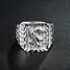Serie de Anillos Dorados Alados para Hombre Chenrui Wish Joyería de Anillos para Hombre Europeos y Americanos Anillos Apilables Chapados en Oro
