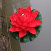 Flor de lótus artificial de 18 cm, folha de lótus, nenúfar, decoração de superfície de água, adereço de performance no atacado, vendas diretas da fábrica.