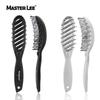 Masteri peine de costillas huecas peine curvador plástico de alta temperatura antiestático peine de peinado peine para el cabello venta al por mayor