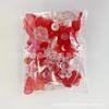 Nuevas cuentas redondas acrílicas de color caramelo simples con lazo de corazón, hechas a mano para hacer joyas DIY, accesorios, material para traje, caja