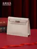 Bolsa de Dança Modelo Novo 2026 em Couro de Avestruz, Couro Genuíno, Grande Capacidade, Costurada à Mão com Linha Encerada, Bolsa de Ombro Transversal Feminina Versátil e Fashion