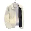 Chaqueta de cuero para hombre, abrigo corto casual, chaqueta biker de moda estilo coreano para primavera y otoño, moda masculina
