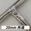 Tubo Redondo de Acero Inoxidable 20/25/32 Conector Galvanizado Clip Sujetador Móvil de Seis Puntas Sin Soldadura Accesorios