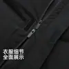 Chamarra de plumón estilo Li para hombre y mujer, Invierno, plumón de pato, hasta la rodilla, cálida, a prueba de viento, con capucha, abrigo deportivo
