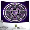 Tapeçaria Amazon Comércio Transfronteiriço Pendurado Viking Corvo Meditação Cigano Psicodélico Tarot Pano de Fundo