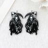 Venta caliente transfronteriza acrílico de doble cara Halloween amor mueca película aretes collar llaves