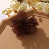 Laço de Fita de Renda Flor de Chiffon Estilo Floresta Presilha de Cabelo para DIY Elástico de Cabelo Acessório de Cabelo Corsage Acessórios Florais Femininos