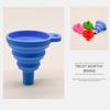 Funil de Separação de Líquido de Silicone Portátil Dobrável Telescópico para Vazamento de Óleo Mini Redondo Grande Funil de Silicone