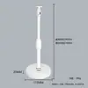 Soporte de Mesa para Teléfono Móvil Ajustable Telescópico con Base de Doble Ranura, Soporte, Clip de Expansión Multiposición, Micrófono, Soporte para Transmisión en Vivo de Escritorio