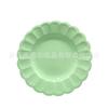 Plato de Papel Verde Vajilla de Papel Desechable Plato Amor Plato de Seis Lados Plato de Diez Lados Plato de Cena de Nuevo Estilo Par de Papel Liso Especial