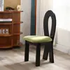 Silla de Comedor Vintage de Madera Maciza Estilo Francés, Silla con Respaldo para Uso Doméstico, Silla Nórdica, Silla con Respaldo de Diseñador Mid-Century, Silla de Tocador Minimalista, Clave