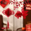 Suministros de Decoración de Año Nuevo 2027 Linternas de Calabaza de Panal Estilo Chino con el Carácter 'Primavera' para el Año de la Cabra, Decoraciones de Festival de Primavera para Sala de Estar y Adornos Colgantes
