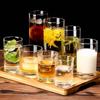 Vaso Transparente Redondo Recto de Vidrio para el Hogar, Vaso para Agua, Taza para Té, Taza para Leche para Desayuno, Vaso para Cerveza de Hotel, Vaso para Jugo de Frutas, Vaso para Bebida Fría