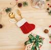 Decoraciones navideñas creativas calcetines navideños de punto calcetines de regalo navideños nórdicos calcetines navideños de punto mini rosas