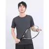 Conjunto Esportivo Masculino Manga Curta Shorts Secagem Rápida Respirável Seda de Gelo Roupas de Treino Corrida Verão Atacado Linho Estilo Old Money