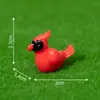 Paisaje en miniatura, figuras creativas y realistas de loro y oso negro, adorables decoraciones de jardín, adornos para manualidades, accesorios para colgar, piezas decorativas pequeñas