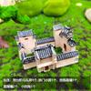 Modelo de Casa Huizhou em Estilo Chinês Jiangnan Construção de Casa Micro-Paisagem Pequenos Ornamentos Bonsai Aquário Rochoso Decoração de Paisagismo
