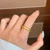 Hebilla de Lingote Cepillado Vintage Anillo de Espiga de Trigo para Mujer, Diseño de Nicho con un Toque de Lujo, Anillo de Cobre con un Aspecto Único y Sofisticado