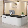 Nuevo Mostrador de Recepción Curvo para Oficina Mesa de Mostrador Escritorio de Cajero Barra Contador Supermercado